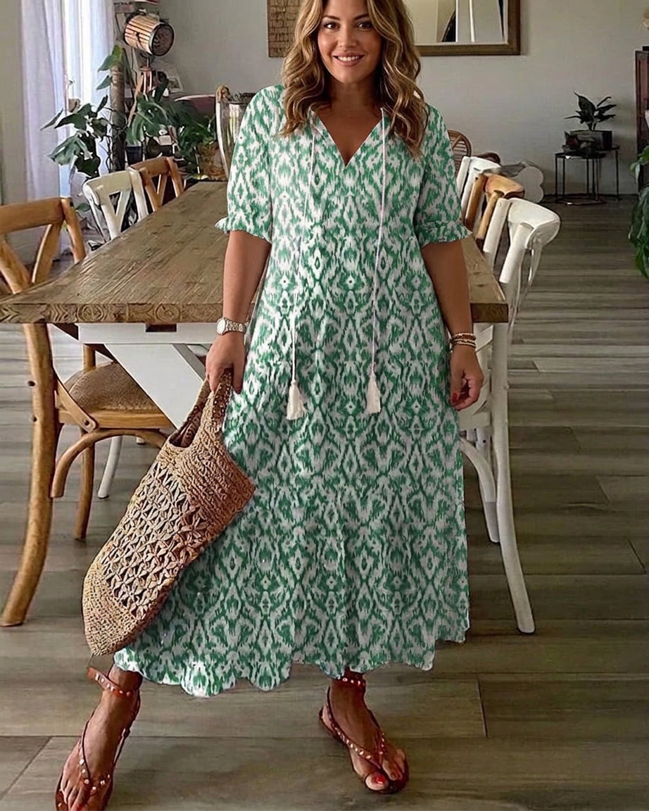 Rosalind - Boho Mag täckande Klänning