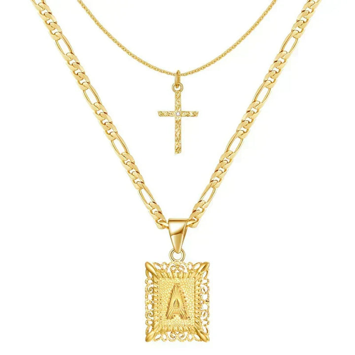 Seraphina Initialhalsband Set | Guld