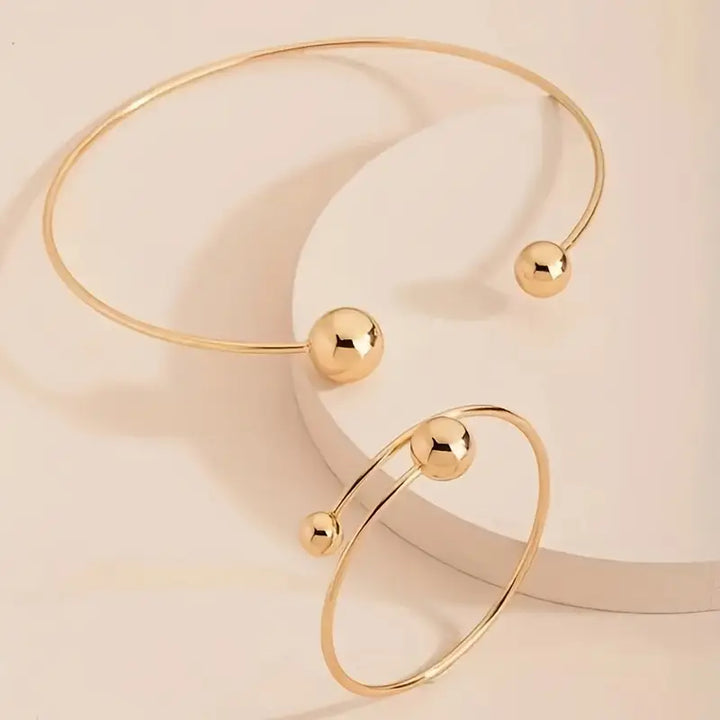Rui Glow Halsband och Armbandset | Guld