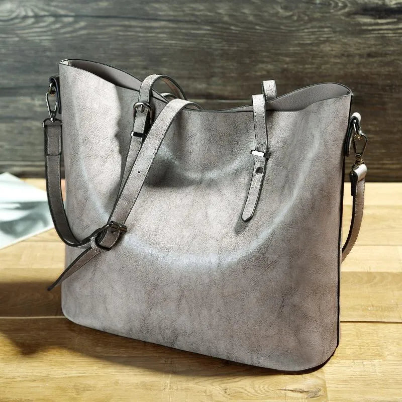 Katya - Vintage läder crossbody-väska