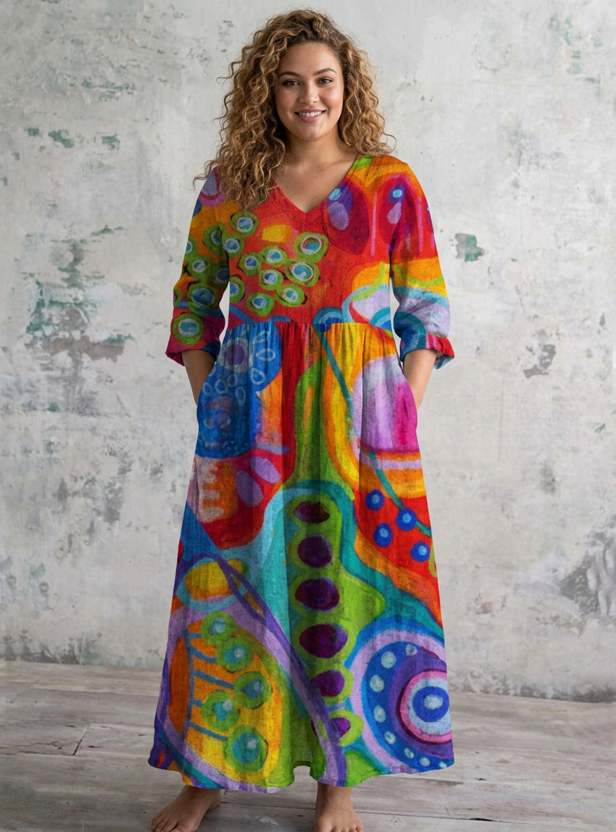 Aveline | Kaleidoskop Maxi Klänning