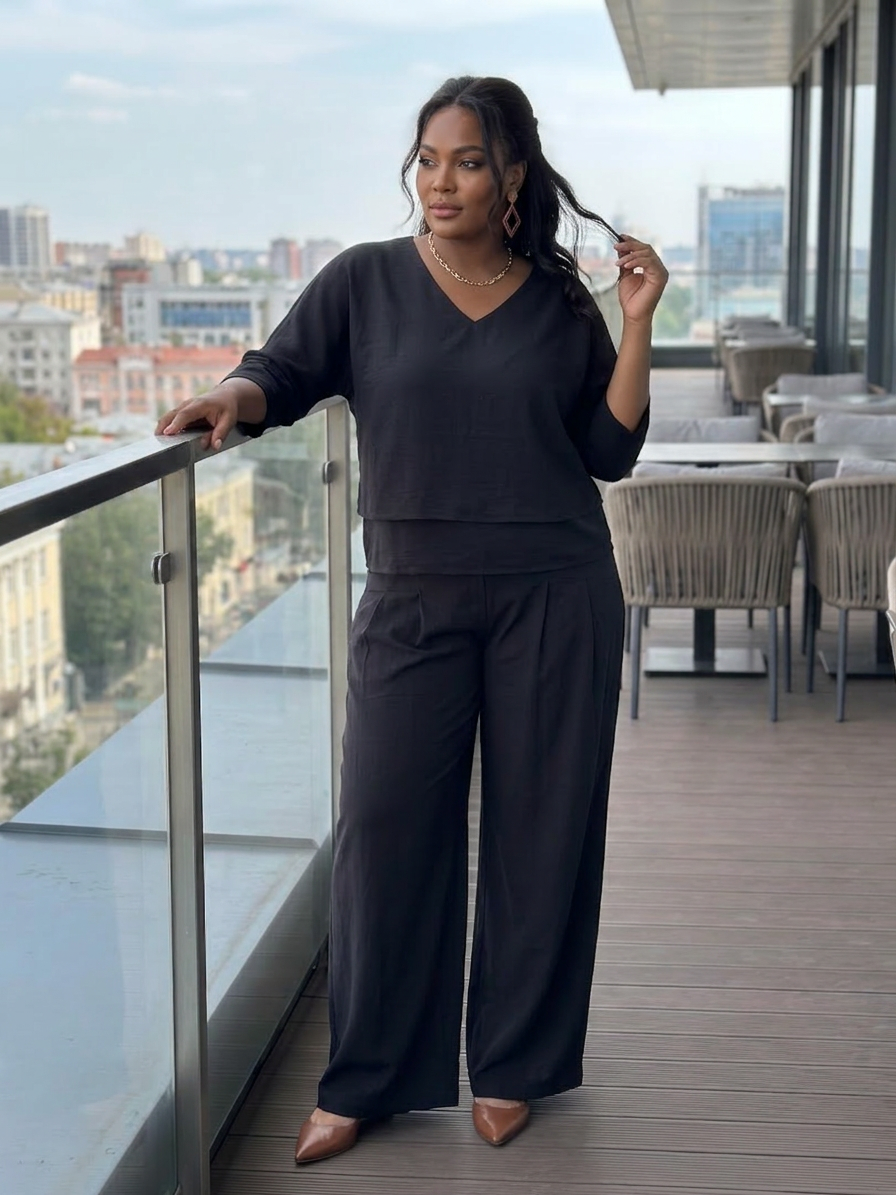 Lael | Lager Top Wide Leg Set
