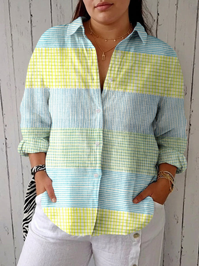 Demi – Pastellrutigt Blus