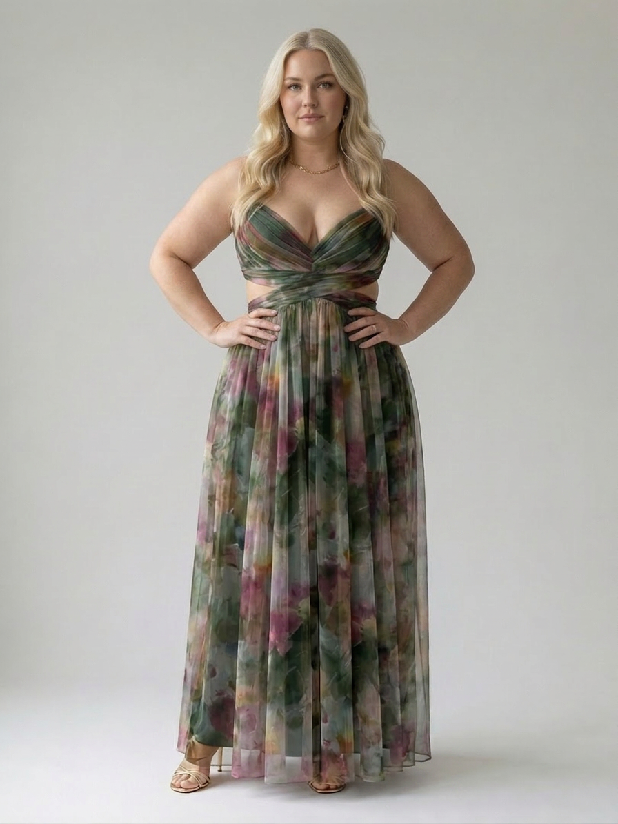 Stella &amp; Grace™ | Mjuk Wrap Maxi Klänning