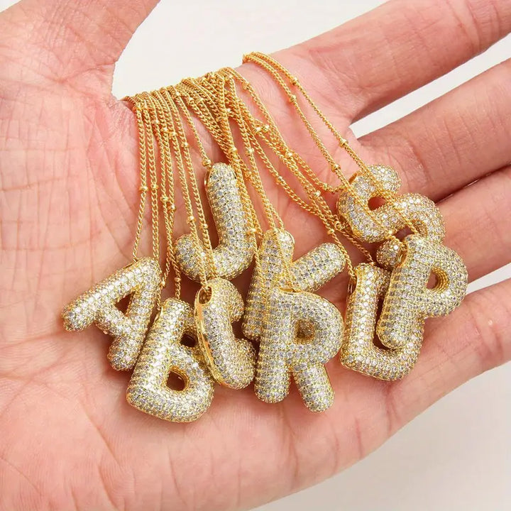 Mali bokstavsinitialhalsbandset | Guld