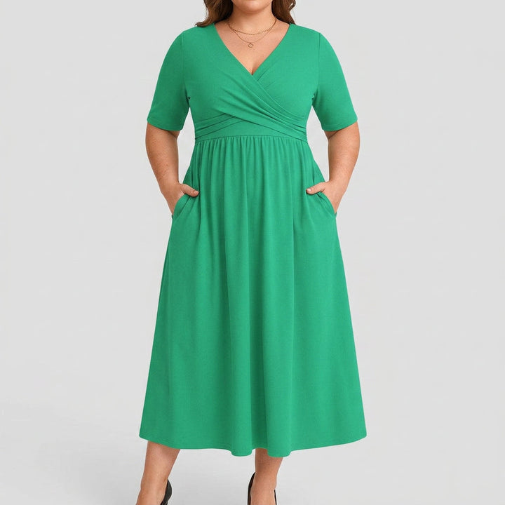Rosa | Elegant Midi Klänning
