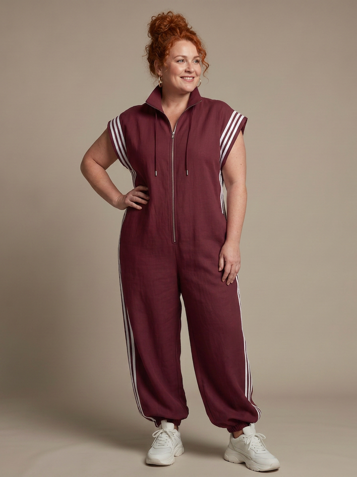 Winslow | Zip Framsida Randpanel Jumpsuit