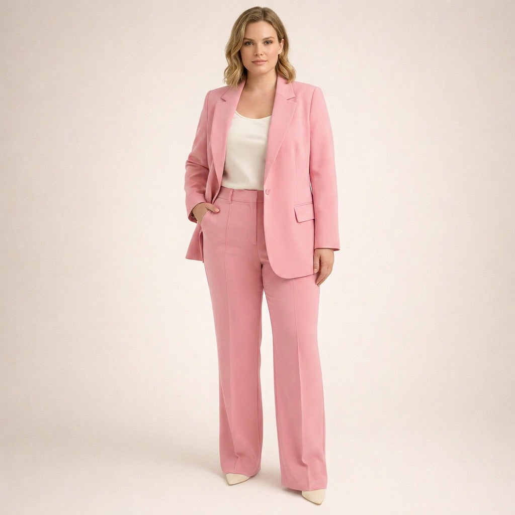 Priya | Elegant kostymset med utsvängda byxor