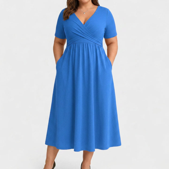 Rosa | Elegant Midi Klänning