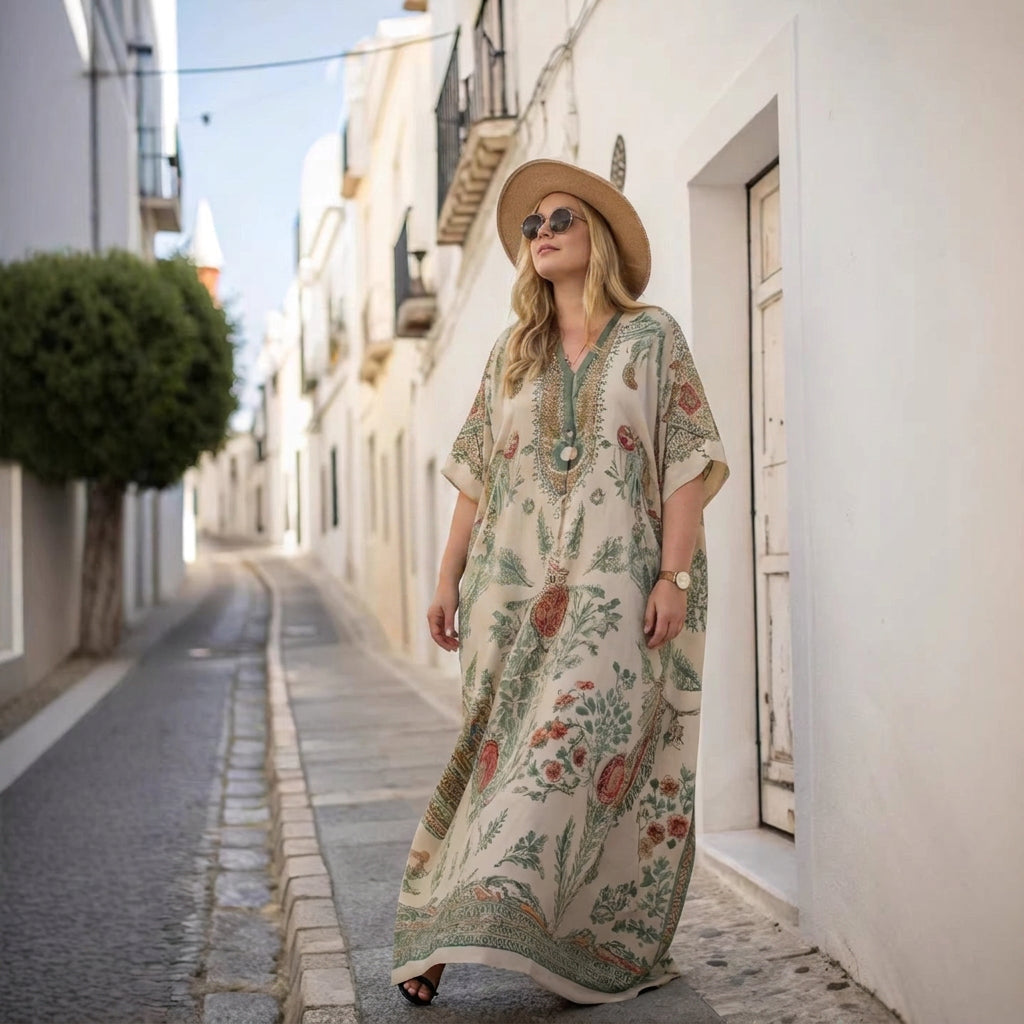 Katya | Bekväm Boho Maxi Klänning