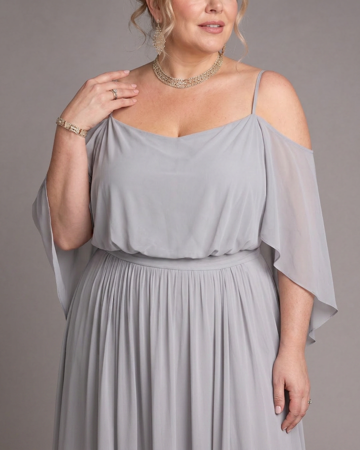 Amaya | Kallaxel Top och Flödande Maxi Kjol Set