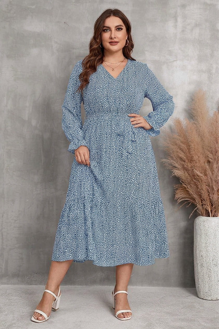 Zaina - Bloom Wrap Midi Klänning
