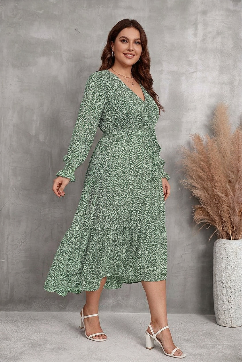 Zaina - Bloom Wrap Midi Klänning