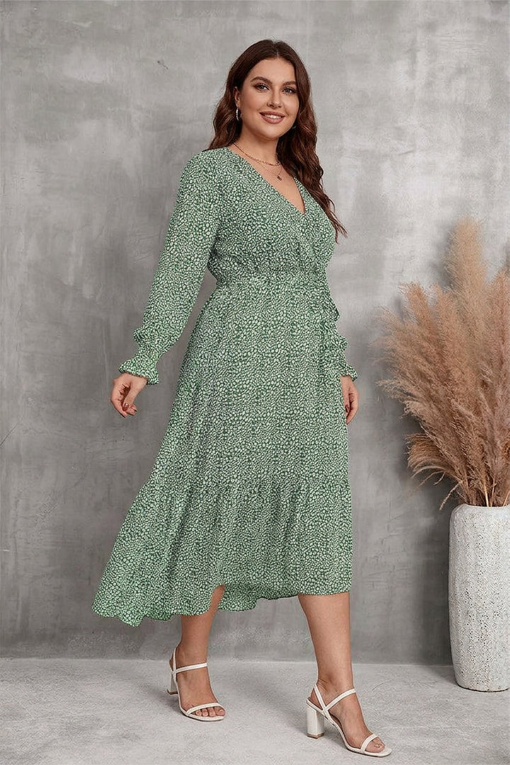 Zaina - Bloom Wrap Midi Klänning