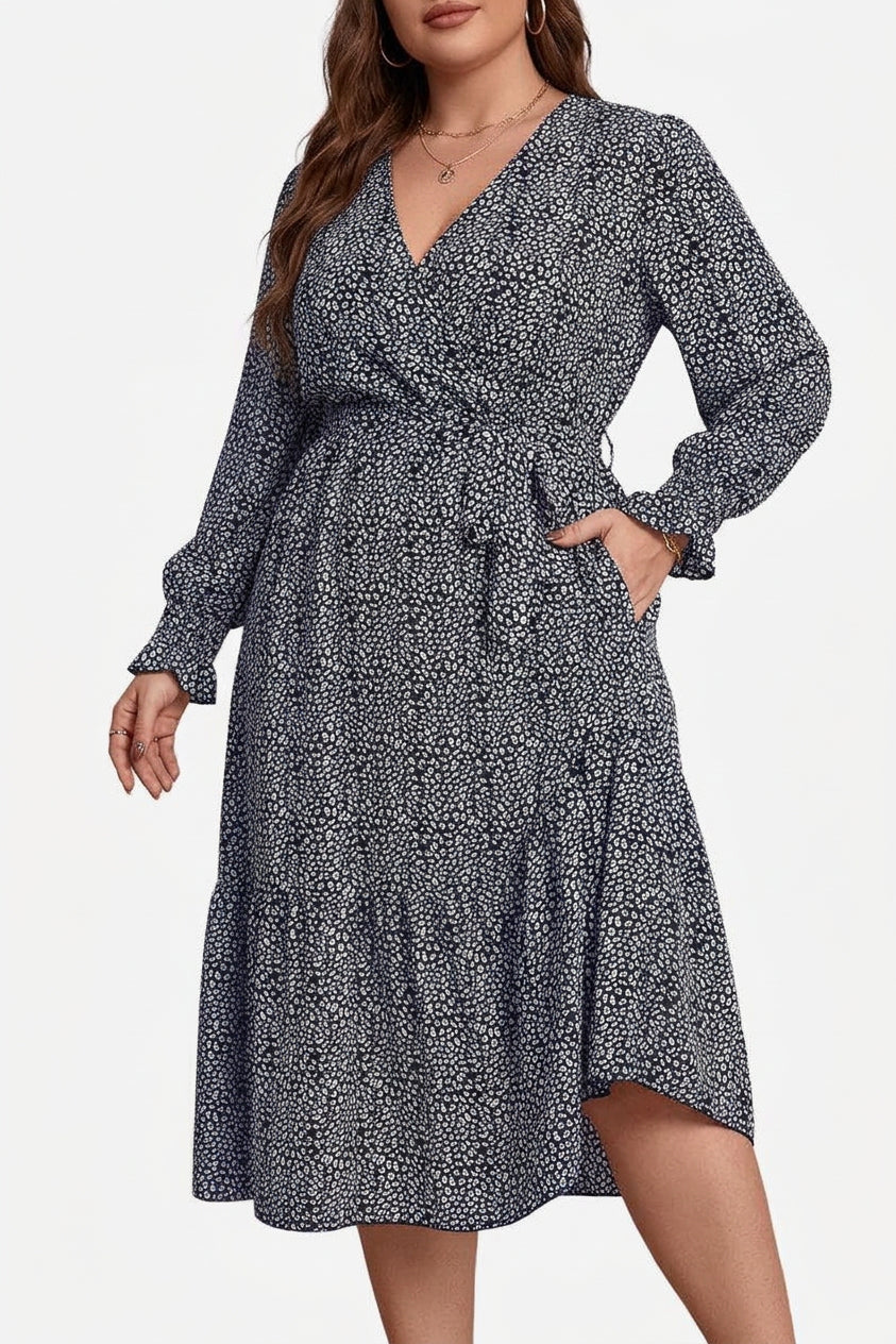 Zaina - Bloom Wrap Midi Klänning