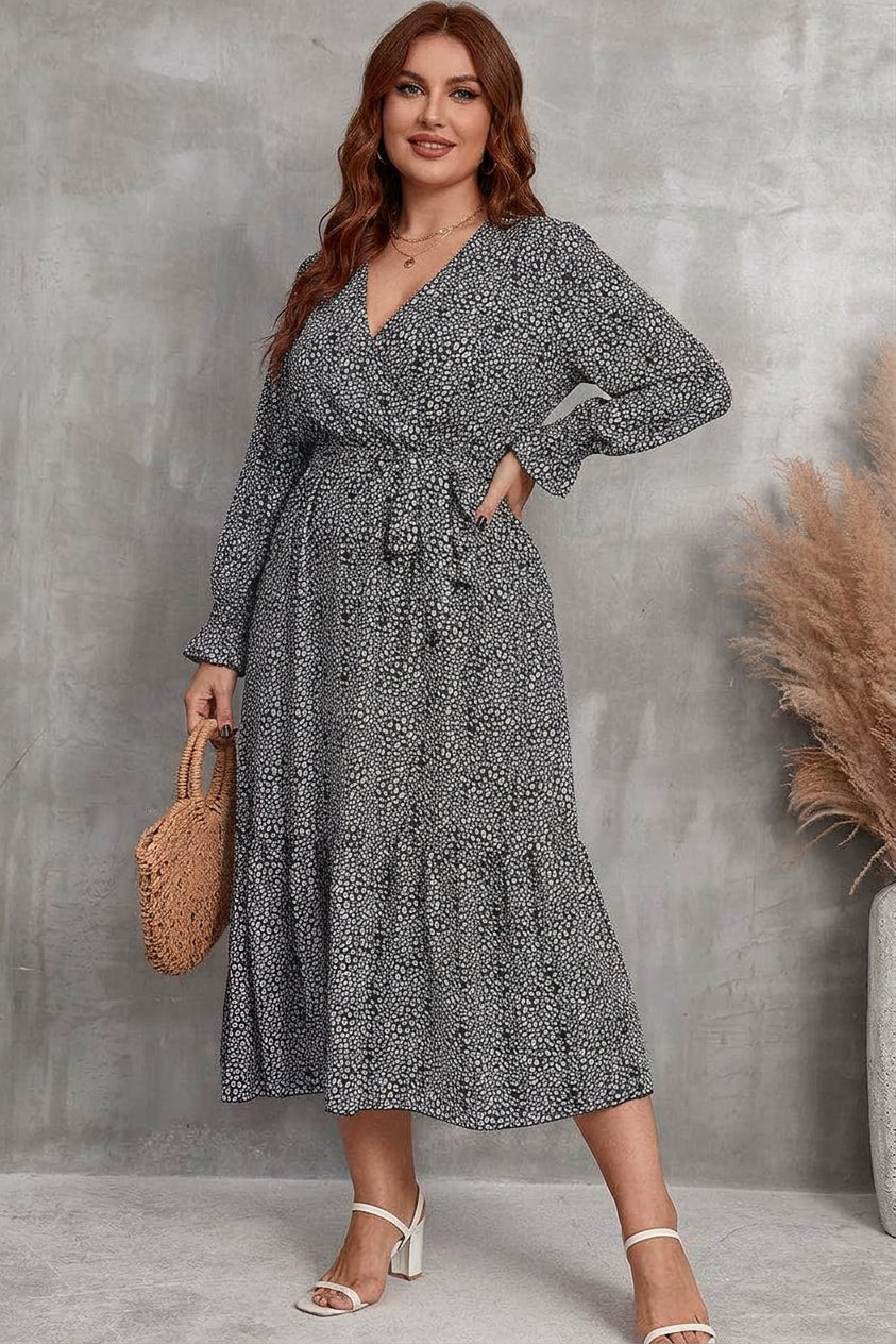 Zaina - Bloom Wrap Midi Klänning