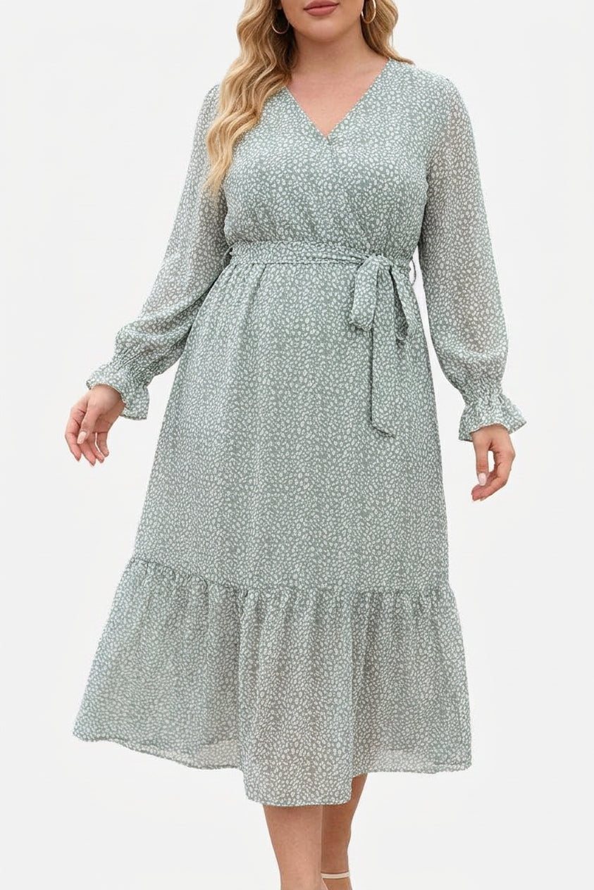 Zaina - Bloom Wrap Midi Klänning