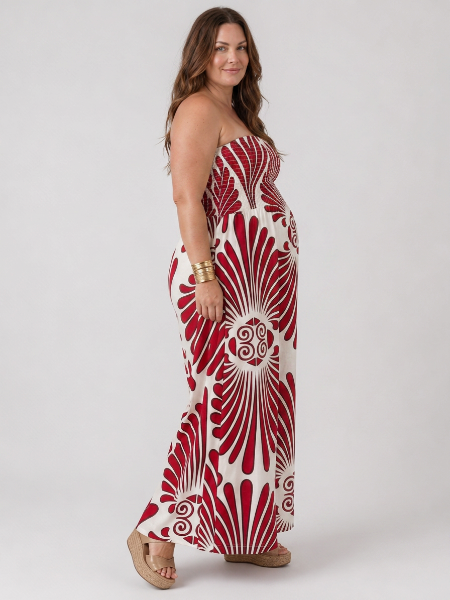 Dilys | Off-shoulder Flödande Silhuett Maxi Klänning