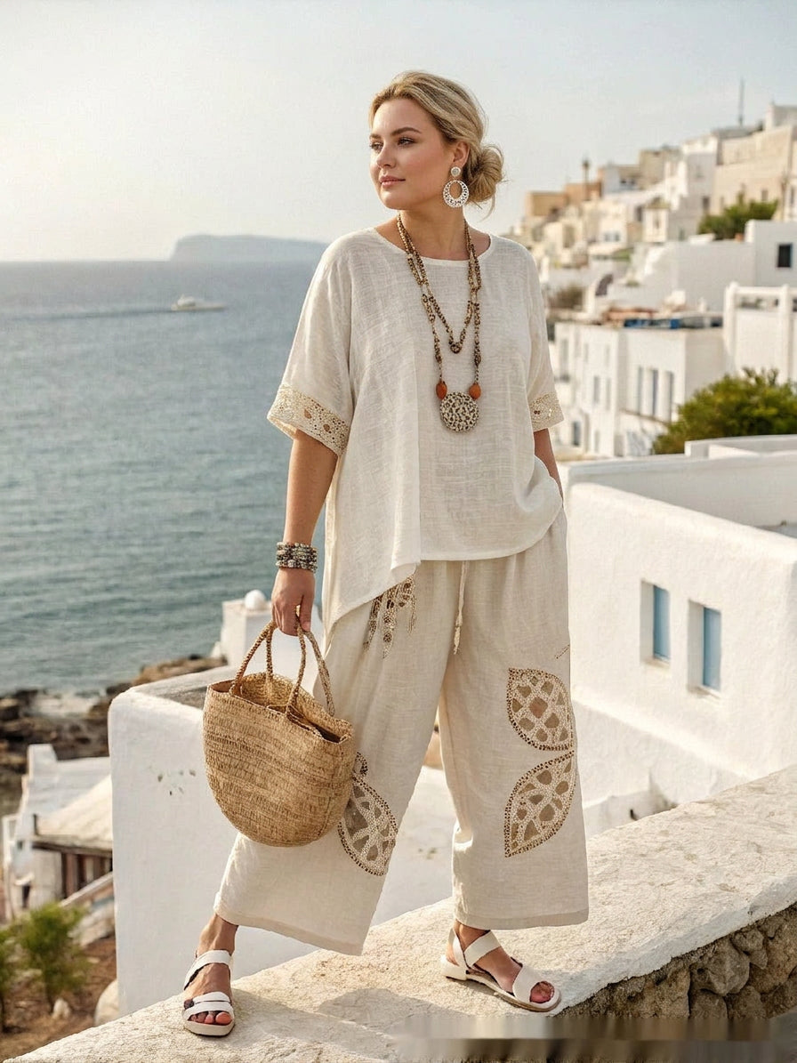 Ffion | Boho Broderad Kustset