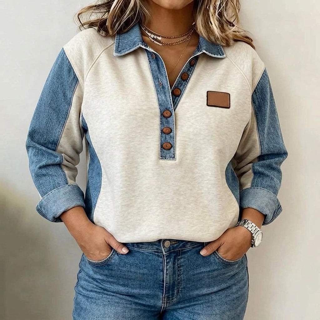 Yelena | Avslappnad Vintage Sweatshirt