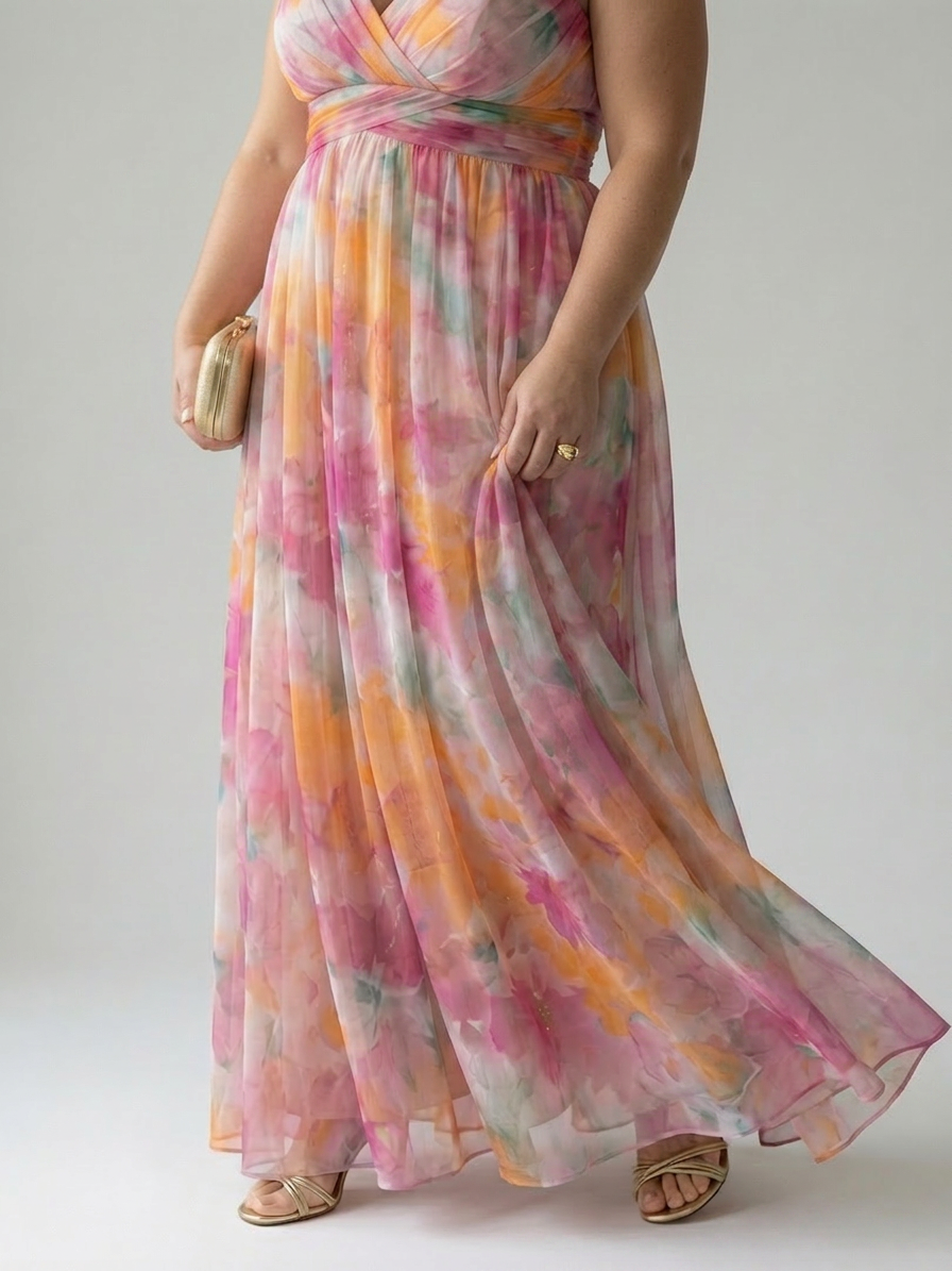 Stella &amp; Grace™ | Mjuk Wrap Maxi Klänning