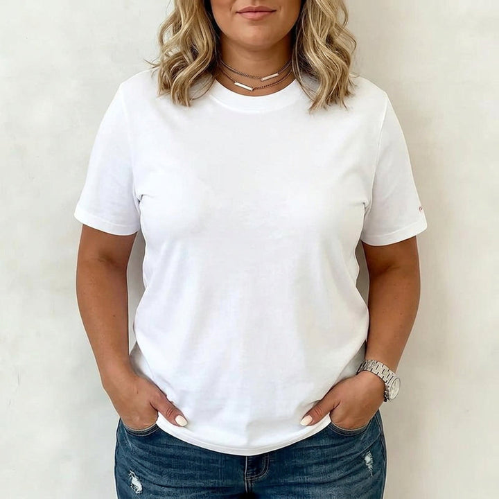 Nadia | Casual T-shirt i Enfärgade Färger