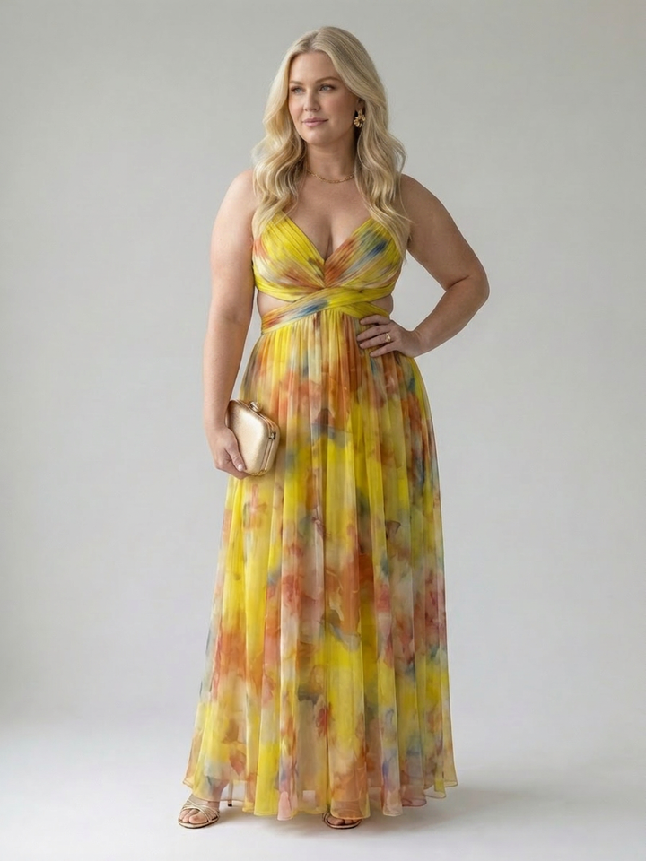 Stella &amp; Grace™ | Mjuk Wrap Maxi Klänning
