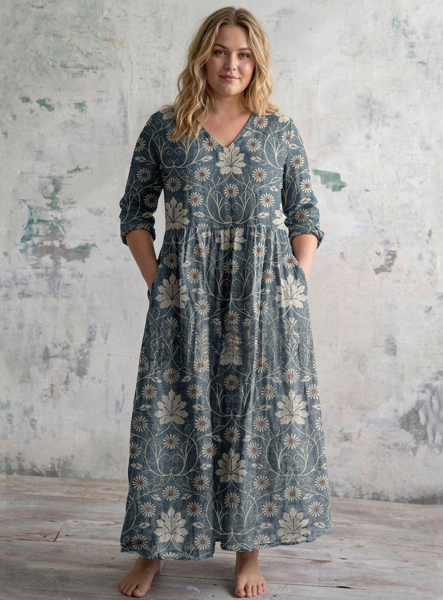 Adair | Vintage Vine Maxi Klänning