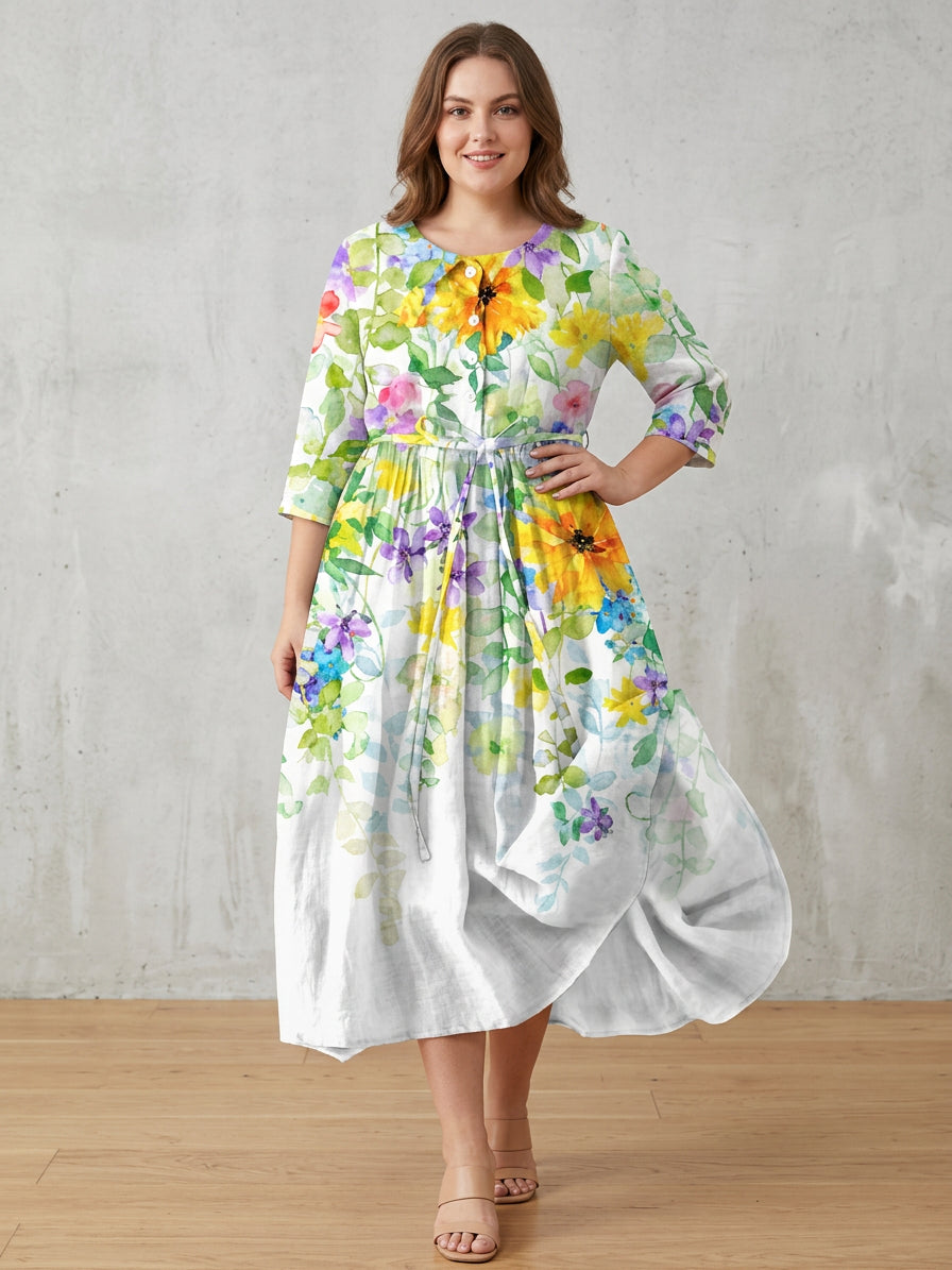 Esmé | Blomstrande Bris Klänning