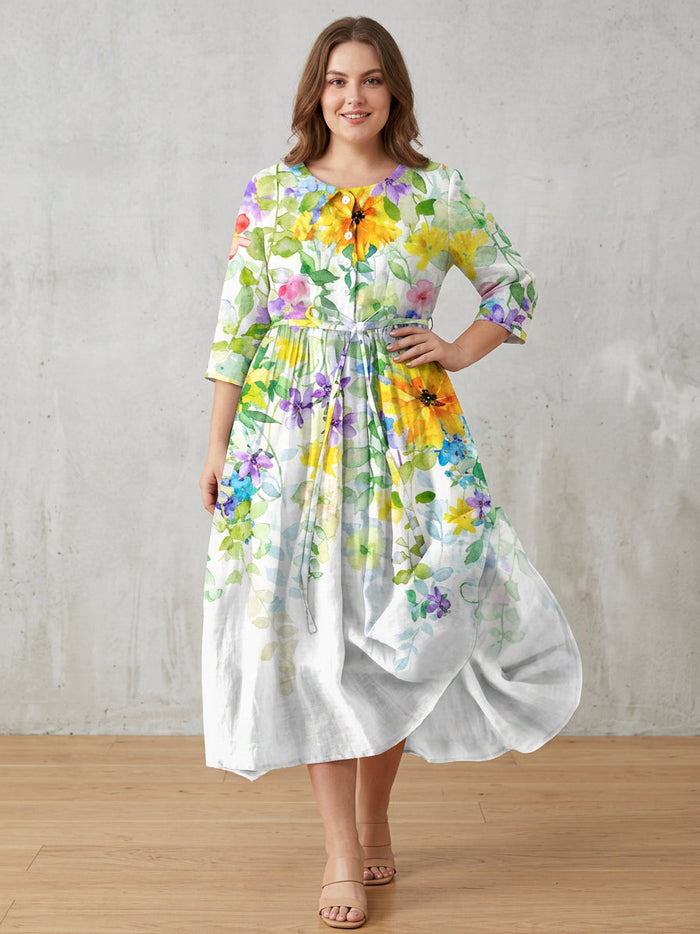 Esmé | Blomstrande Bris Klänning