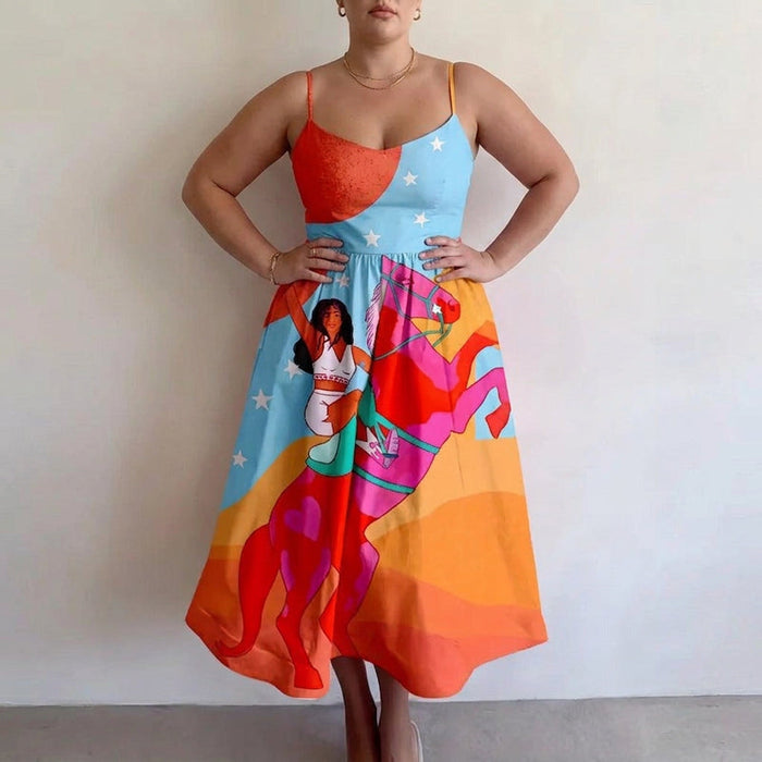 Signy | Sunset Muse Midi Klänning