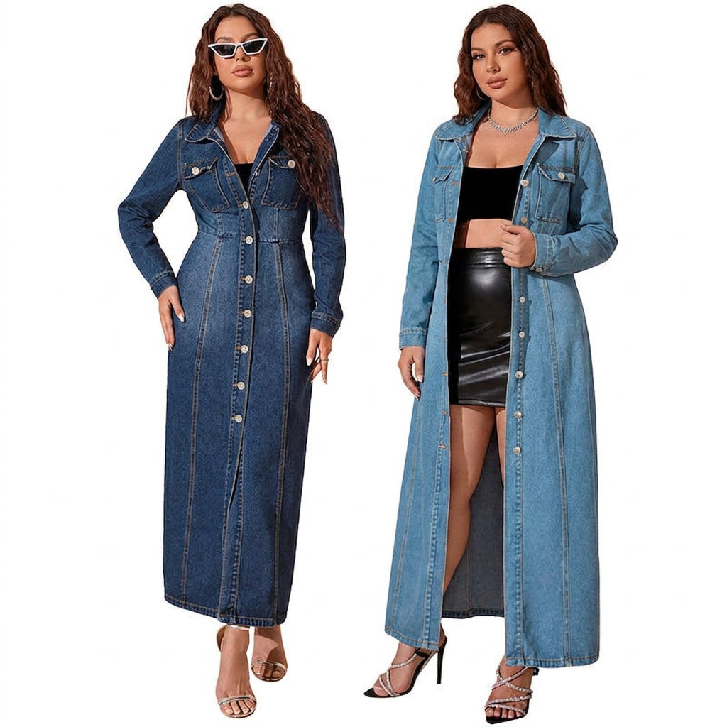 Wanda Denim Cardigan Klänning