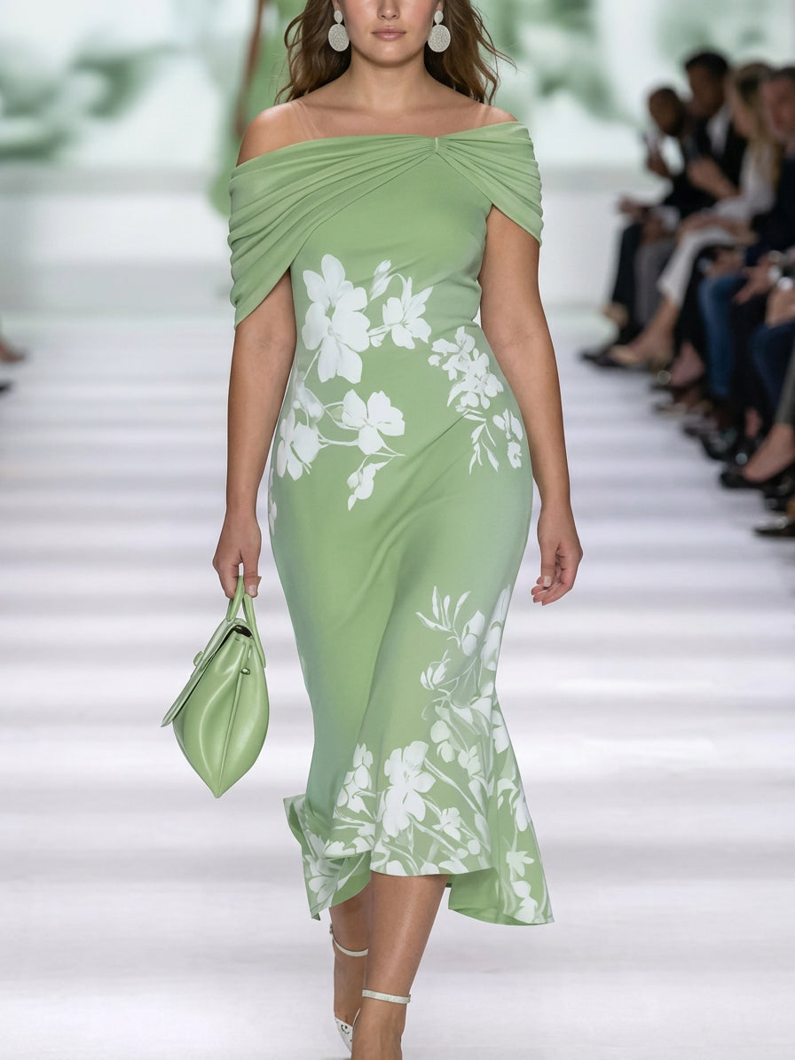 Jolie | Elegant blommig klänning