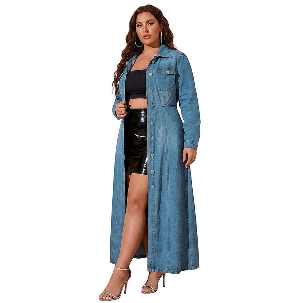 Wanda Denim Cardigan Klänning
