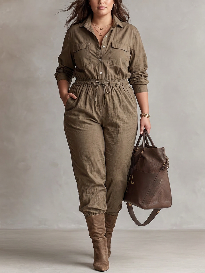 Kaia - Kragknapp Jumpsuit