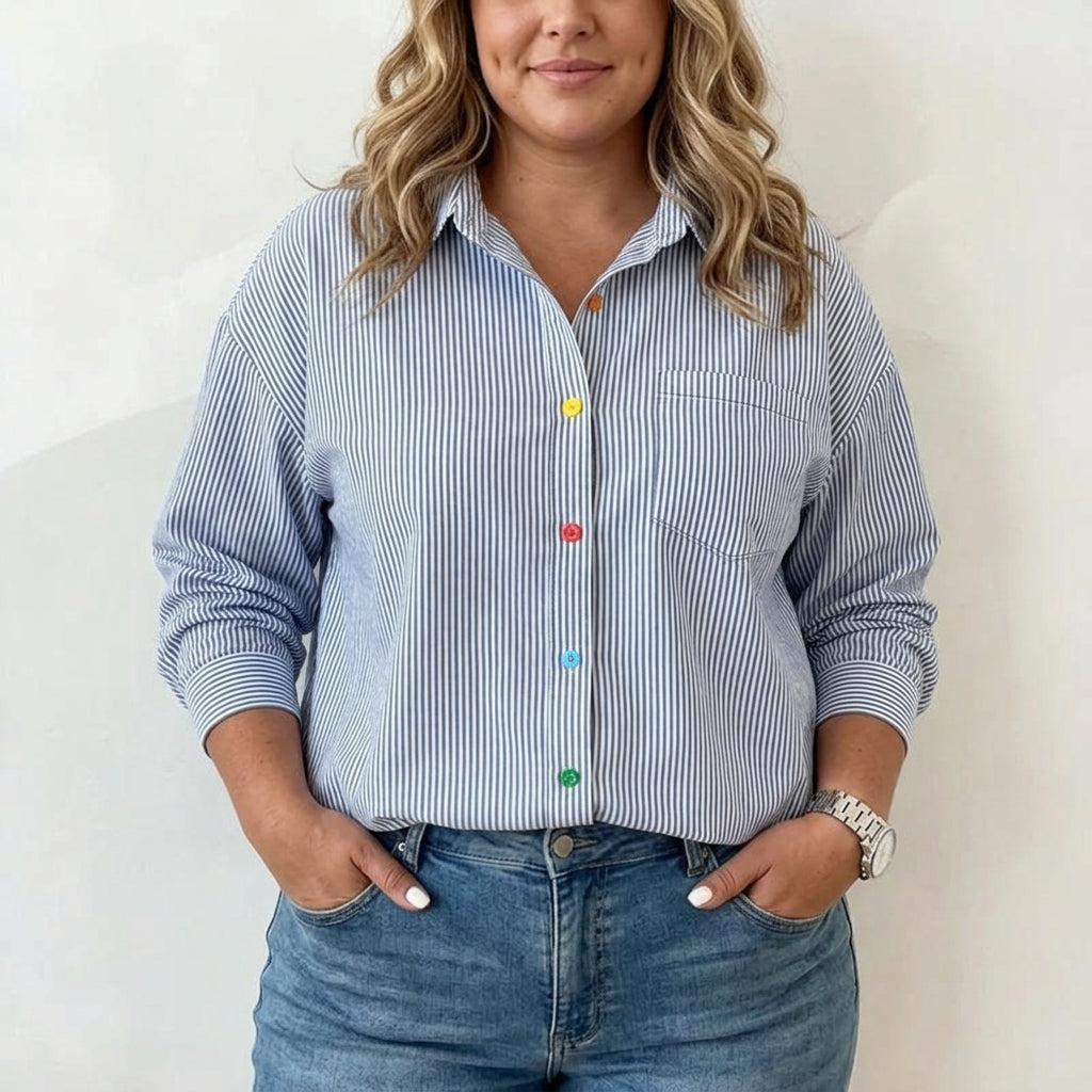 Tamsin | Avslappnad Randig Skjorta