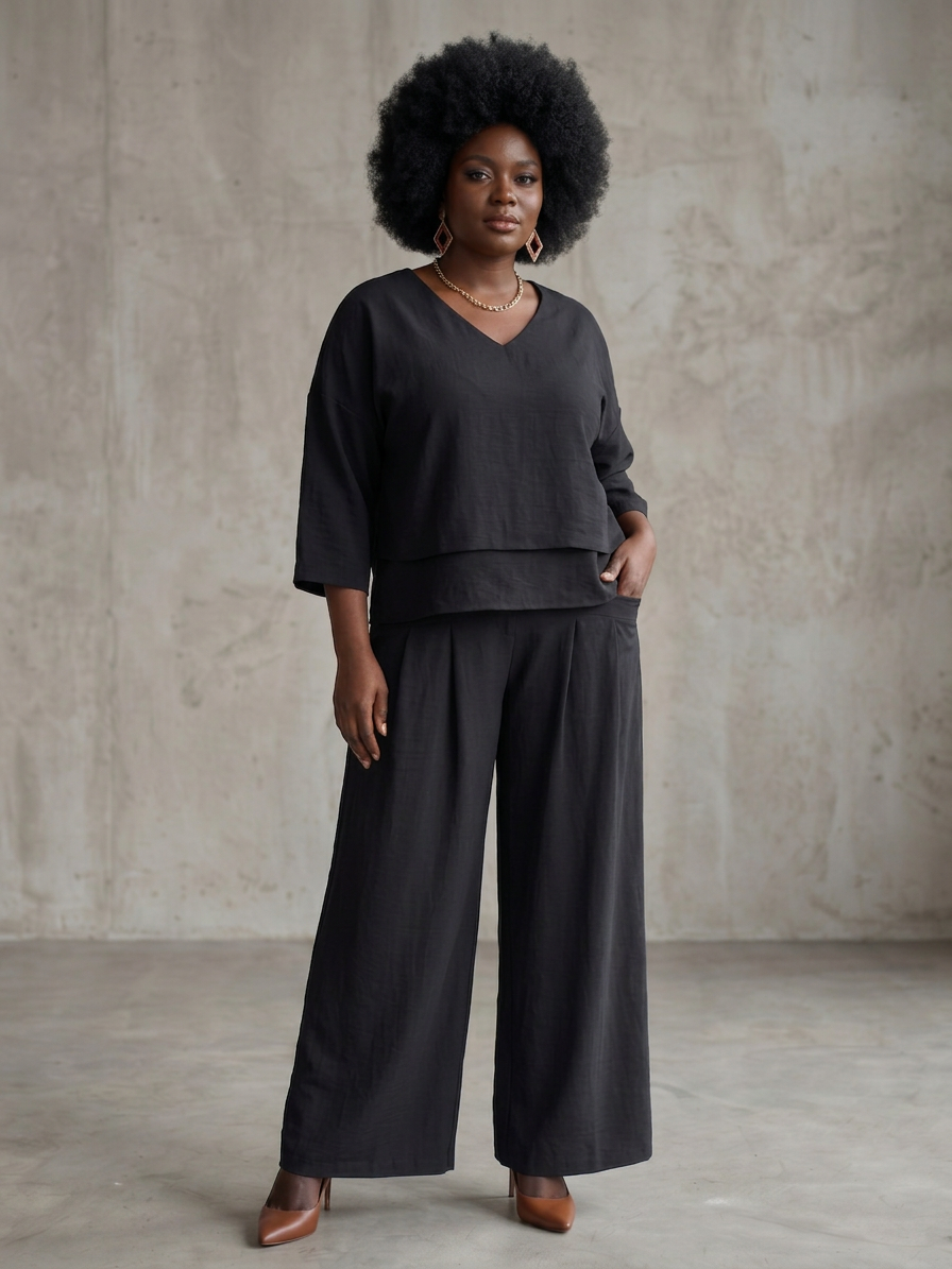 Lael | Lager Top Wide Leg Set