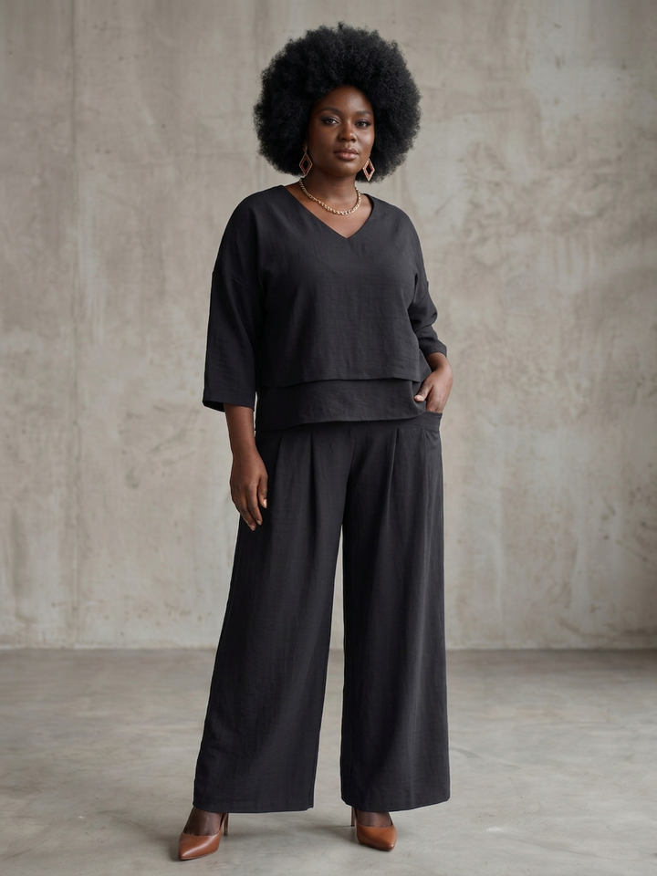 Lael | Lager Top Wide Leg Set