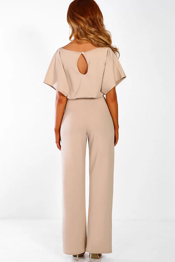 Cassia - Sommar knytning kortärmad jumpsuit