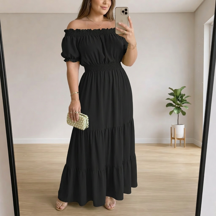 Saoirse - Elegant Sommar Maxi Klänning