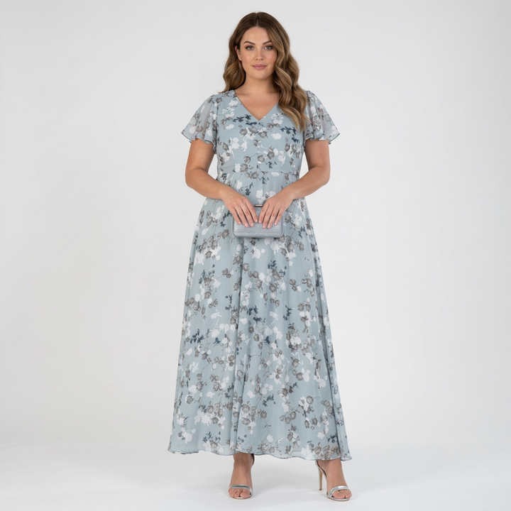 Ottilie | Halter Bloom Flow Maxi Klänning