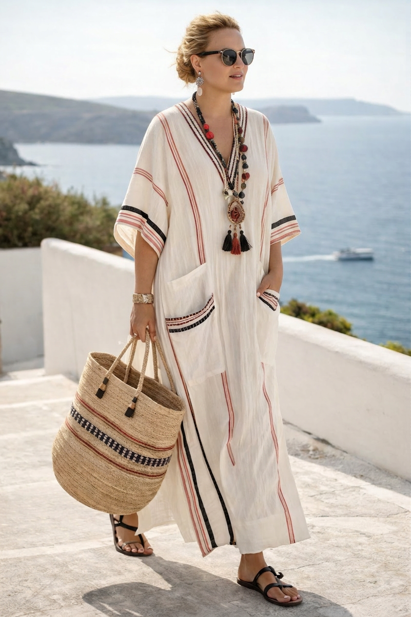 Romaine | Varm Kust Boho Maxi Klänning