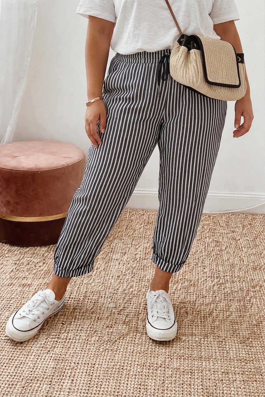 Nia | Everyday Stripe Jogger Pants
