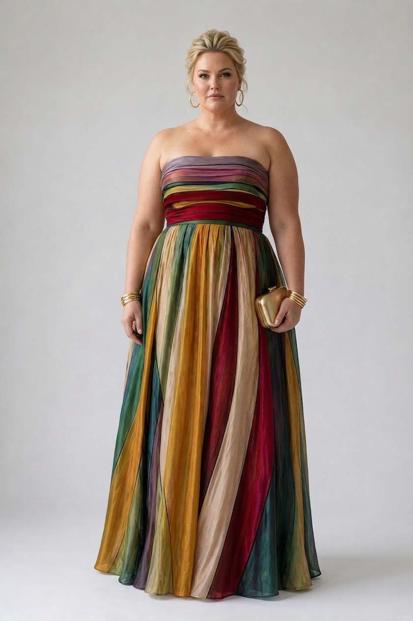 Stella &amp; Grace™ | Bekväm Strapless A-Linje Klänning