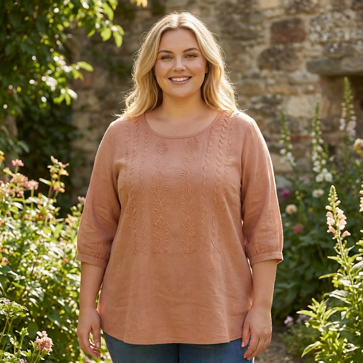 Tova | Blommig Avslappnad Blus