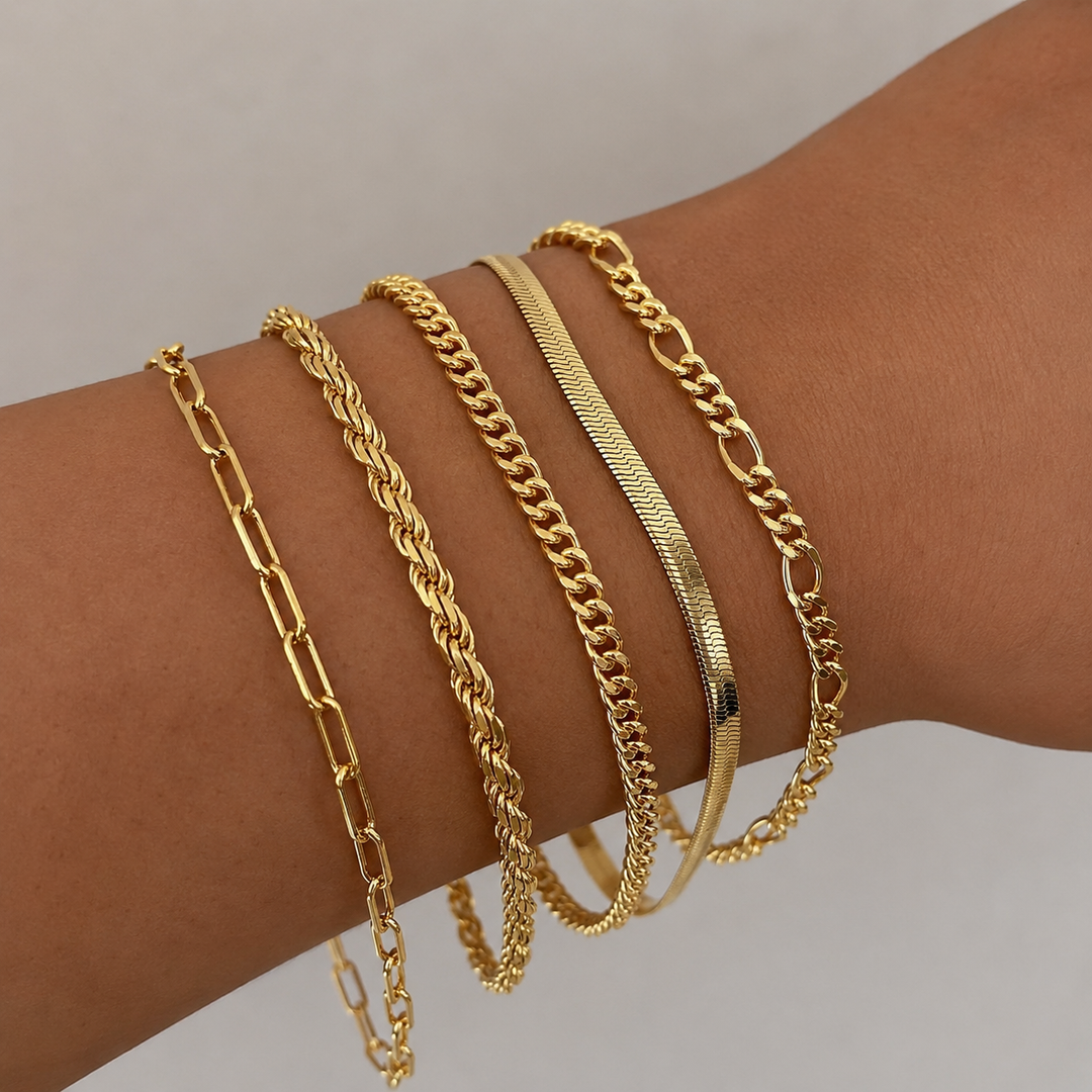 Tabitha Renner Armband Set | Guld