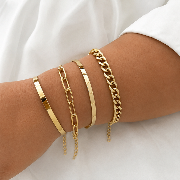 Maeve Mercer Armbandsset | Guld