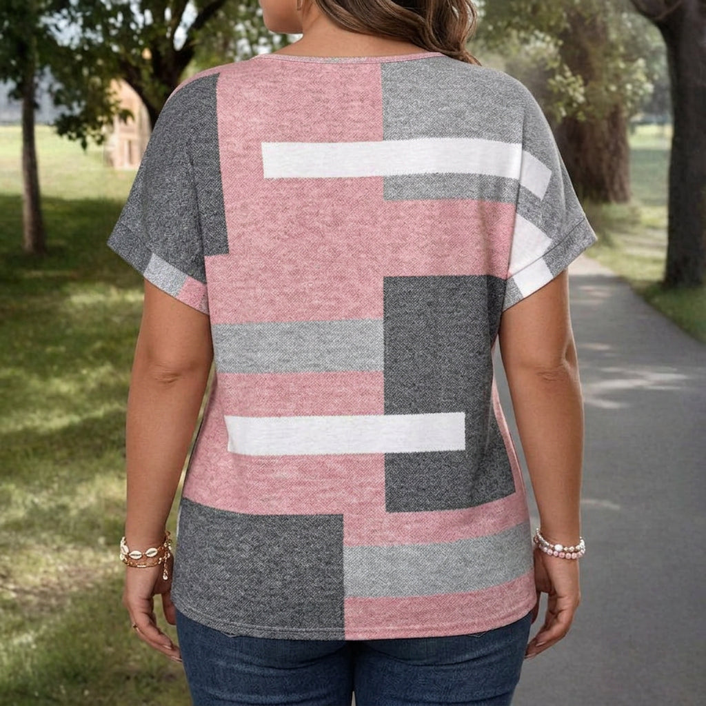 Nova | Casual Färgblock Blus