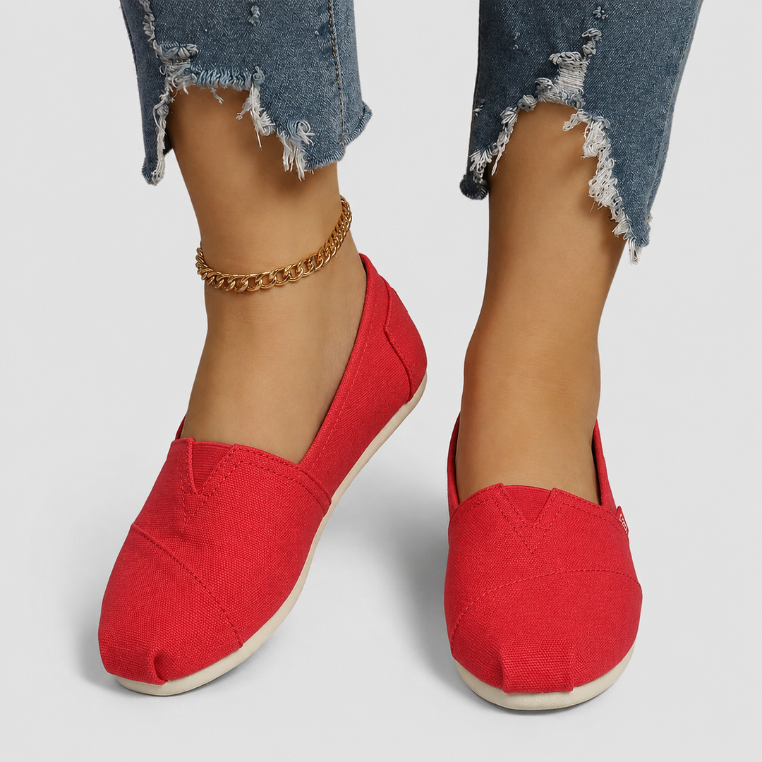 Elara | Lätta Canvas Slip-On Flats