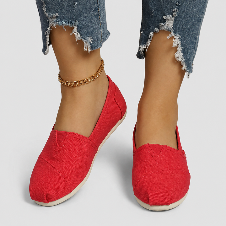 Elara | Lätta Canvas Slip-On Flats